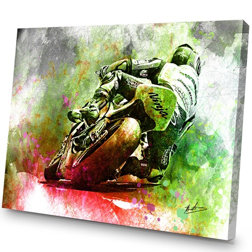 Leinwand bild motorrad - leinwand,
