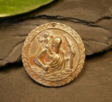 Silberfarben Medaille Anhänger Heiliger Christophorus Deutscher Automobil Schutz