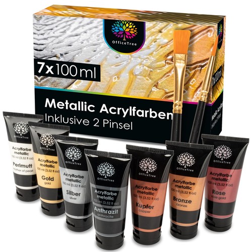 Metallic acrylfarben stück - 7,