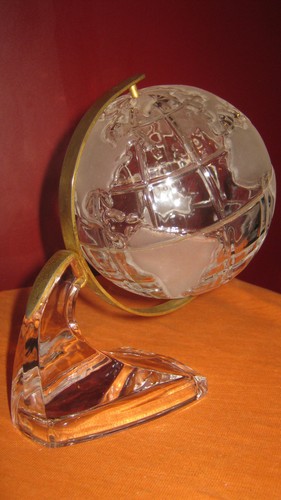 Glas globus erdkugel - glas, drehend