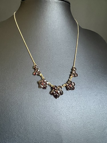 Gold kette granatschmuck - granatschmuck, 333
