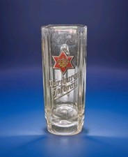 Glaskrug Emaille Schrift