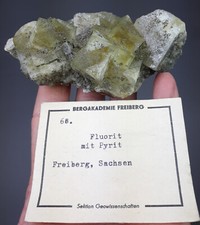 Fluorit, Pyrit - Freiberg, Sachsen