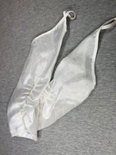 Brauthandschuhe weiß, Satin