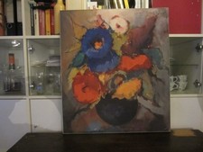 altes großes Gemälde, Blumen