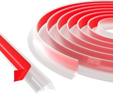 Wassersperre Duschleiste Silikon 100cm Selbstklebend Wasserbarriere Bad Küche...