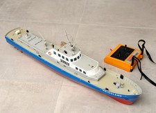 Carrera Polizeiboot Helgoland mit RC ++ Schnellboot mit RC Sender ++ ungepr. ++