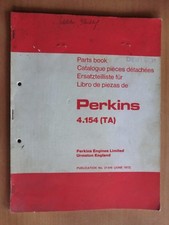 Ersatzteilliste Perkins Dieselmotor 4.154 (TA) .Ausgabe 1972 parts book 