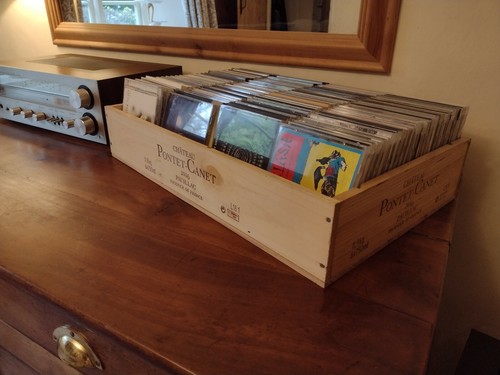 Aufbewahrungsbox weinkiste - cd,