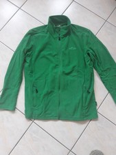 grüne Fleece-Jacke mit langem