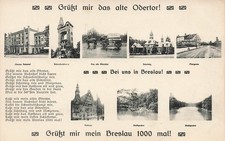 AK Breslau Odertor Rathaus