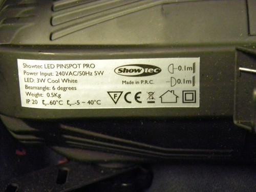 Showtec led pinspot - showtec,