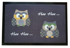 Fußmatte Eule Owl 40 x 60 cm  Fußabtreter Door Mat Fussmatte Trendstern