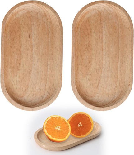 Serviertablett buchenholz oval - serviertablett,