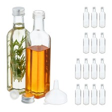 Flaschen zum befüllen Likörflaschen 250 ml transparent Deko-Flaschen 10er Set