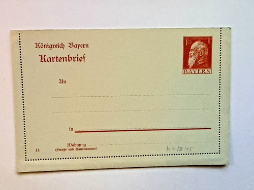 Königreich bayern kartenbrief - königreich,