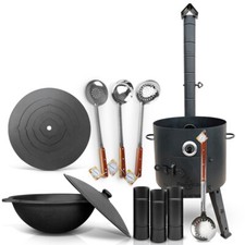 Gusseisen Kazan 16 L Kasan Herdplatte Feuerofen Utschak Ø 44 cm. Учак Учаг Uchag