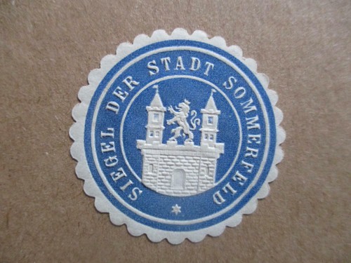 Siegelmarke stadt - siegelmarke,
