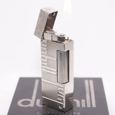 Dunhill Rollagas Feuerzeug Silver Signature _Ultraasonically Cleaned_Working