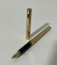 Sheaffer Targa / Triumph Gold Electroplated Füllfederhalter Made in USA Vintage
