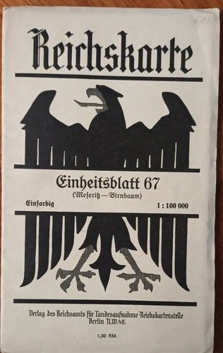Reichskarte blatt - reichskarte,