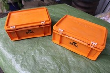 2x Gerätebox STILL  SSI BOX Kunststoff orange Schäffersystem EF -D32 Stapelsyst.