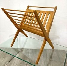 Zeitungspapier Magazin Gestell in Birkenholz von Cees Braakman für UMS Pastoe 1960er