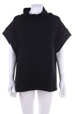 ALALA Poncho Sweat Kunstleder Details M schwarz