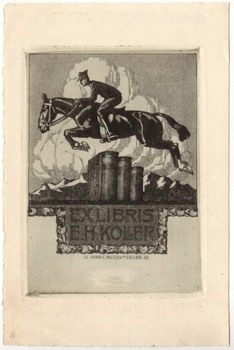 Iwan hugentobler exlibris - iwan, hugentobler: