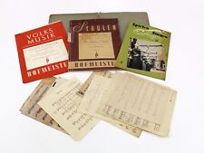 DDR Sammlung alte Notenblätter Notenheft Mandolinen-Schule Deko antik
