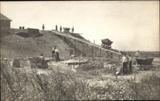 Foto Ak Tagebau, Arbeiter