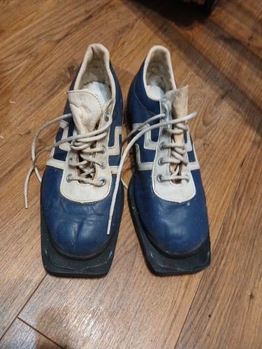 Vintage langlaufschuhe blau - langlaufschuhe,