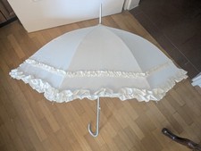 Weißer rüschen Regenschirm - VON LILIENFELD