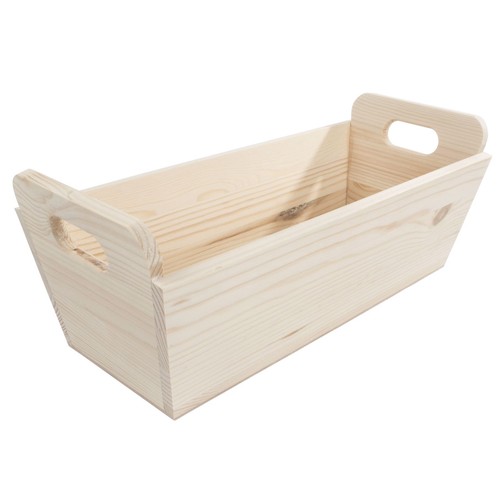 Holzkorb mit griffen - holzkorb,