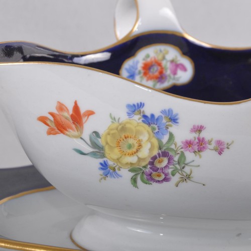 Meissen sauciere kobalt blau - blau, &