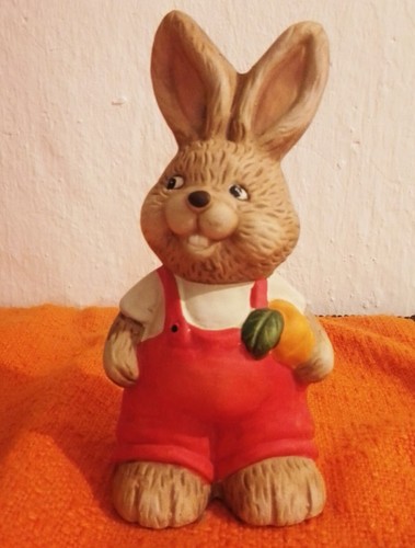Deko hase möhre 16cm ton - möhre,,