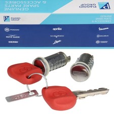 Schloßsatz mit zwei Zylindern und Schlössern original Gilera Runner Ice