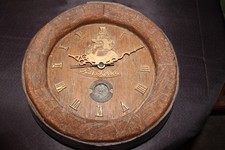 Fassboden Werbeschild -UHR -  RATS KÖLSC Kunststoff Holzoptik Brauerei Bierfass