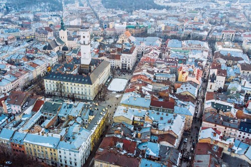 Wandbild stadtbild der alten - stadtbild,