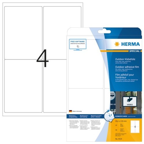 Herma 9534 etiketten - herma, a4