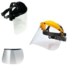 Gesichtsschutz mit Klappvisier Gesichtsschutzschirm Augenschutz Ersatzscheibe