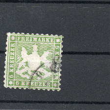 Altdeutschland - Württemberg Nr. 23  gestempelt,  ME 200.-