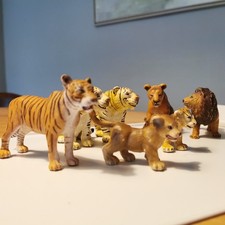 Großes Wild Katzen Set von Schleich 