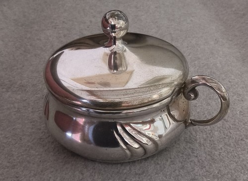 Silber deckeldose kaviardose - silber, deckeldose,