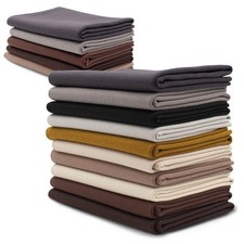 Bündchenstoff Set Grau/Braun