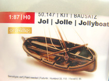 altes Segelboot - Jolle  - Artitec HO Bausatz   1:87 -  50147    #E