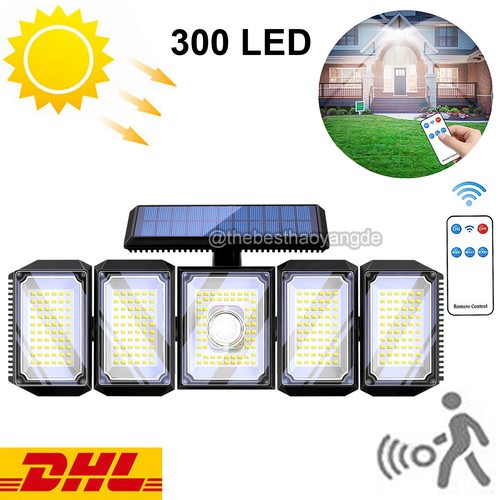 300 led solarleuchte mit - 300,