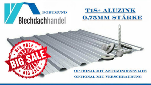 Trapezblech t18 75mm - trapezblech, 0,75mm