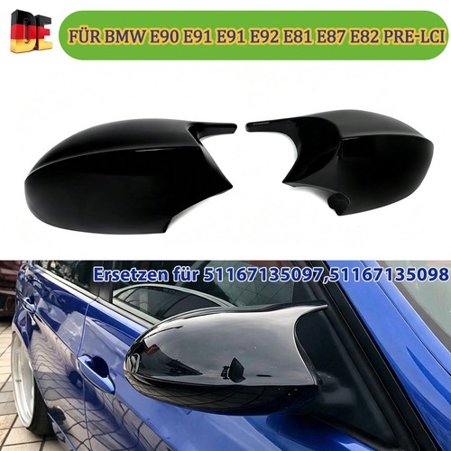 Glanz schwarz spiegelkappen - schwarz,