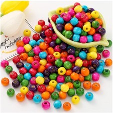 Bunte Holzperlen zum Basteln